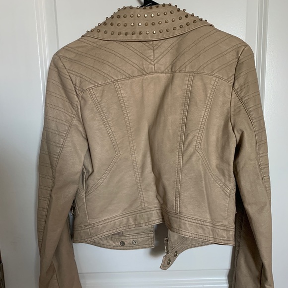 Express Studded Vegan Leather Jacket - Picture 3 of 3